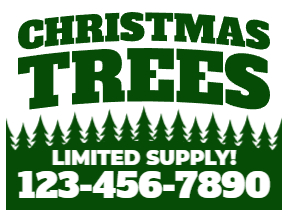 Holiday Yard Sign Template 08