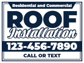Roofing1-Color Yard SignTemplate 08