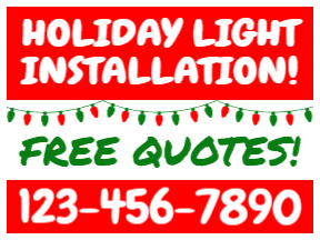 Holiday Yard Sign Template 09