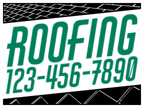 Roofing2-Color Yard SignTemplate 07