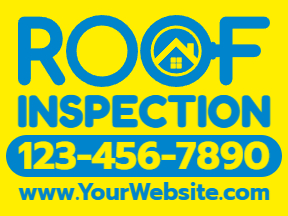 Roofing Yellow Yard Sign Template 10