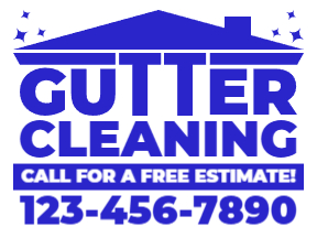 Gutter Cleaning Yard Sign Template 04