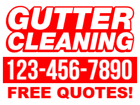 Gutter Cleaning Yard Sign Template 03
