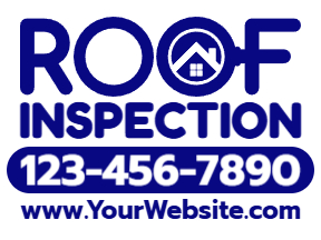 1-Color Roofing Yard Sign Template 10