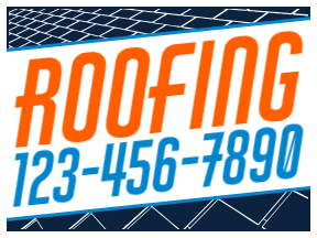 Roofing3-Color Yard SignTemplate 07