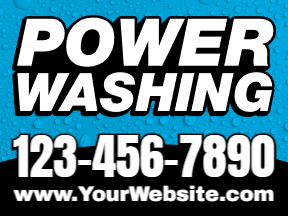 Pressure Washing Premium Yard Sign Template 07