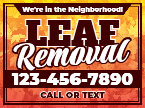 Lawn CareUnlimited-Color Yard SignTemplate 06