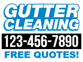 Gutter Cleaning2-Color Yard SignTemplate 03