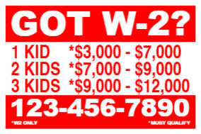 Finance  1-Color Yard Sign  Template 02