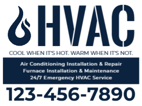 HVAC - 1-Color Yard Sign - Template 01