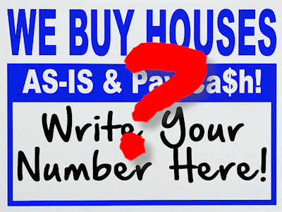 we buy houses signs 