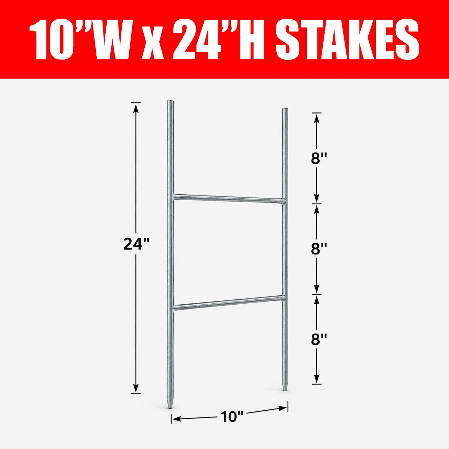 Medium Wire Stakes (10x24