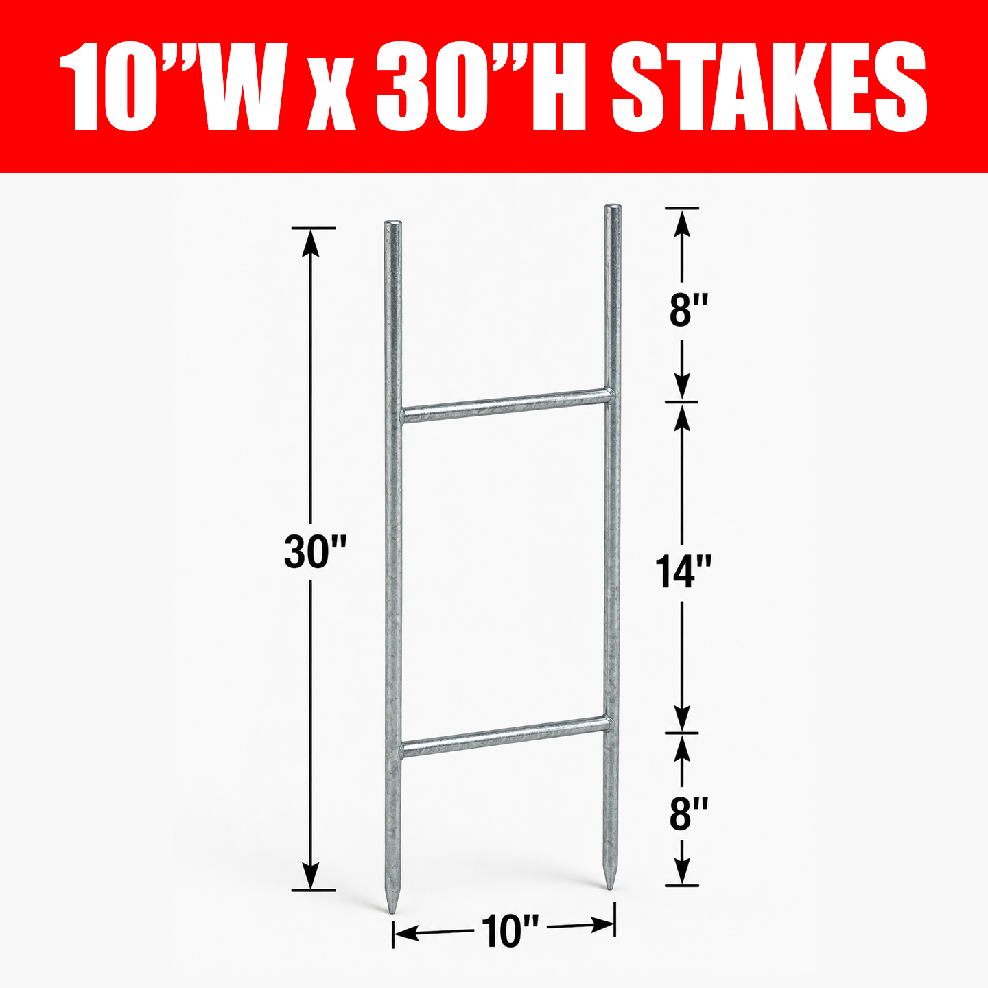 Tall Wire Stakes (10x30