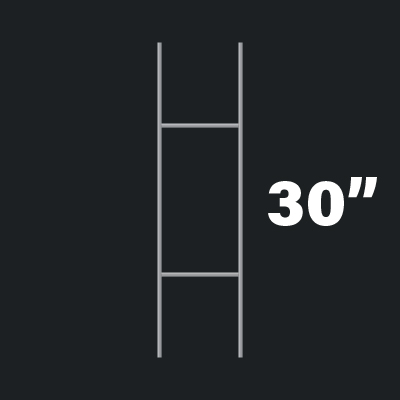 Tall H Wire Stakes (10x30